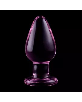 Nebula Series by Ibiza - Modell 3 Analplug Borosilikatglas Rosa 11 cm - Ø 5 cm