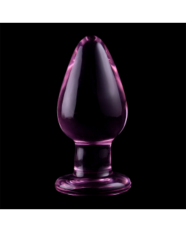 Nebula Series by Ibiza - Modell 3 Analplug Borosilikatglas Rosa 11 cm - Ø 5 cm