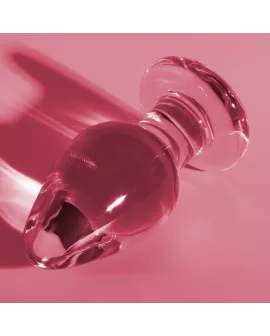 Nebula Series by Ibiza - Modell 3 Analplug Borosilikatglas Rosa 11 cm - Ø 5 cm