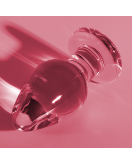 Nebula Series by Ibiza - Modell 3 Analplug Borosilikatglas Rosa 11 cm - Ø 5 cm