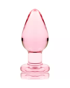Nebula Series by Ibiza - Modell 3 Analplug Borosilikatglas Rosa 11 cm - Ø 5 cm