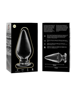 Nebula by Ibiza Modell 4 - Analplug Borosilikatglas klar 11cm