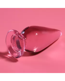 Nebula Series by Ibiza - Analplug Modell 4 Rosa Borosilikatglas 11cm - 5cm