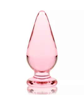 Nebula Series by Ibiza - Analplug Modell 4 Rosa Borosilikatglas 11cm - 5cm