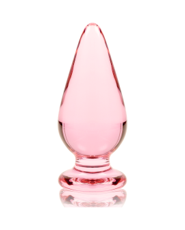 Nebula Series by Ibiza - Analplug Modell 4 Rosa Borosilikatglas 11cm - 5cm