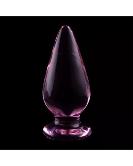 Nebula Series by Ibiza - Analplug Modell 4 Rosa Borosilikatglas 11cm - 5cm