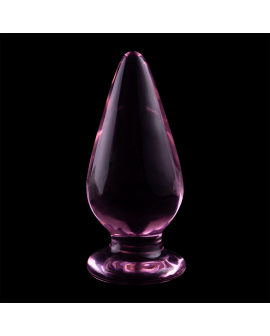 Nebula Series by Ibiza - Analplug Modell 4 Rosa Borosilikatglas 11cm - 5cm