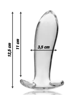 Nebula Series by Ibiza - Modell 5 Analplug Glas Klar 12,5 cm Ø 3,5 cm