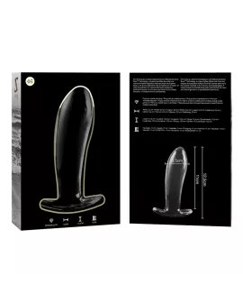 Nebula Series by Ibiza - Modell 5 Analplug Glas Klar 12,5 cm Ø 3,5 cm