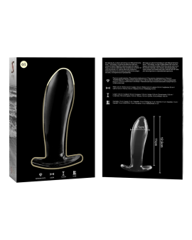Nebula Series by Ibiza - Modell 5 Analplug Glas Klar 12,5 cm Ø 3,5 cm