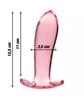 NEBULA SERIES BY IBIZA - Modell 5 Analplug Rosa Glas 12,5 cm