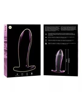 NEBULA SERIES BY IBIZA - Modell 5 Analplug Rosa Glas 12,5 cm
