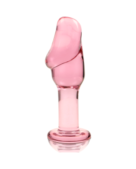 Ibiza Nebula Modell 6 - Rosa Borosilikat-Analplug 12,5 cm - Ø 4 cm