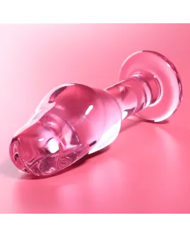 Ibiza Nebula Modell 6 - Rosa Borosilikat-Analplug 12,5 cm - Ø 4 cm