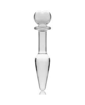 Nebula Series by Ibiza - Model 7 Analplug Borosilikatglas Klar 13,5 cm - 3 cm