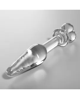 Nebula Series by Ibiza - Model 7 Analplug Borosilikatglas Klar 13,5 cm - 3 cm