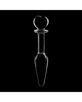 Nebula Series by Ibiza - Model 7 Analplug Borosilikatglas Klar 13,5 cm - 3 cm