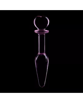 Nebula Series by Ibiza - Modell 7 Analplug Borosilikatglas Rosa 13,5 cm