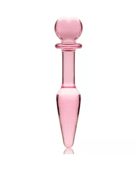 Nebula Series by Ibiza - Modell 7 Analplug Borosilikatglas Rosa 13,5 cm