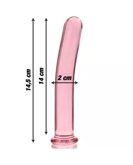 Nebula Series by Ibiza - Modell 8 Dildo Borosilikatglas Rosa 14,5 cm Ø 2 cm
