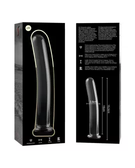 Ibiza Nebula Modell 9 - Borosilikatglas Dildo Klar 15,5 cm - Ø 2,5 cm