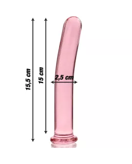 Nebula Series by Ibiza - Modell 9 Dildo Borosilikatglas rosa 15,5 cm
