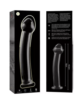 Nebula Series by Ibiza - Modell 11 Dildo Glas Klar 16 cm Ø 3 cm