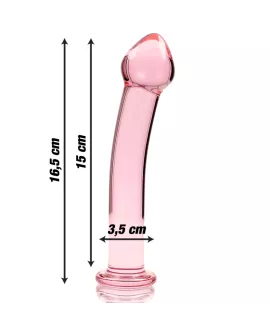 Nebula Series by Ibiza - Modell 11 Dildo Borosilikatglas Rosa 16 cm