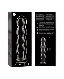 Nebula Series by Ibiza - Modell 10 Dildo Glas Klar 16,5 cm