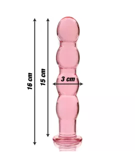 Nebula Series by Ibiza Modell 10 - Rosa Dildo Borosilikatglas 16,5 cm