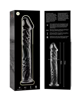Nebula Series by Ibiza - Modell 12 Dildo Borosilikatglas Klar 17 cm Ø 3,5 cm