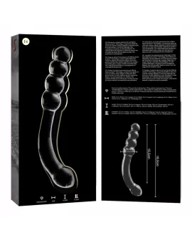 Nebula Series by Ibiza - Modell 14 Dildo Borosilikatglas Klar 18,5 cm Ø 3 cm