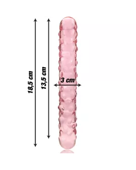 Nebula by Ibiza - Modell 15 Rosa Dildo Borosilikatglas 18,5 cm