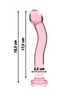 Nebula Series by Ibiza - Modell 18 Glas-Dildo Rosa 18,5 cm