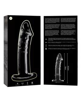 Nebula Series by Ibiza - Modell 19 Dildo Borosilikatglas Klar 18,5 cm - Ø 4 cm