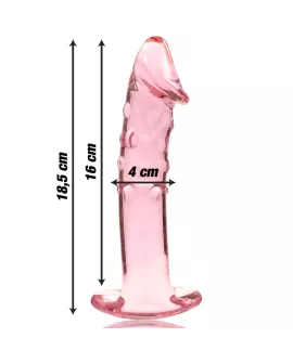 Nebula Series by Ibiza - Modell 19 Dildo Borosilikatglas Rosa 18,5 cm Ø 4 cm