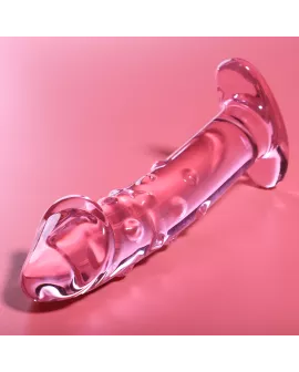 Nebula Series by Ibiza - Modell 19 Dildo Borosilikatglas Rosa 18,5 cm Ø 4 cm