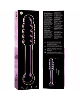 Nebula Series by Ibiza Modell 20 Dildo Borosilikatglas Rosa 20,5 cm - Ø 3 cm
