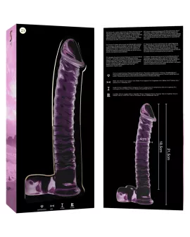 Nebula by Ibiza - Modell 23 Rosa Dildo Borosilikatglas 21,5 cm