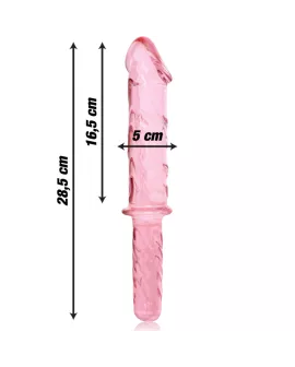 Nebula Series by Ibiza Modell 24 Dildo Borosilikatglas Rosa 28,5 cm - Ø 5 cm