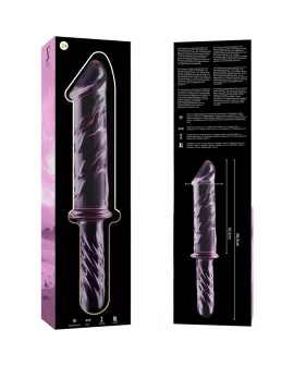 Nebula Series by Ibiza Modell 24 Dildo Borosilikatglas Rosa 28,5 cm - Ø 5 cm