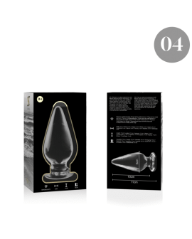 Nebula by Ibiza Modell 4 - Analplug Borosilikatglas klar 11cm