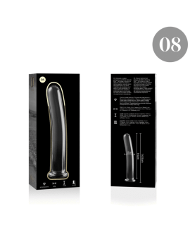 Nebula Series by Ibiza - Modell 8 Dildo Borosilikatglas Klar 14,5 cm