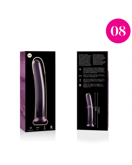 Nebula Series by Ibiza - Modell 8 Dildo Borosilikatglas Rosa 14,5 cm Ø 2 cm