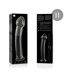 Nebula Series by Ibiza - Modell 11 Dildo Glas Klar 16 cm Ø 3 cm