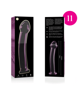 Nebula Series by Ibiza - Modell 11 Dildo Borosilikatglas Rosa 16 cm