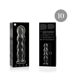 Nebula Series by Ibiza - Modell 10 Dildo Glas Klar 16,5 cm