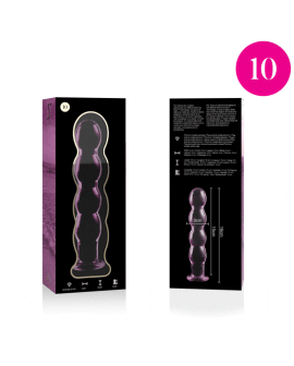 Nebula Series by Ibiza Modell 10 - Rosa Dildo Borosilikatglas 16,5 cm
