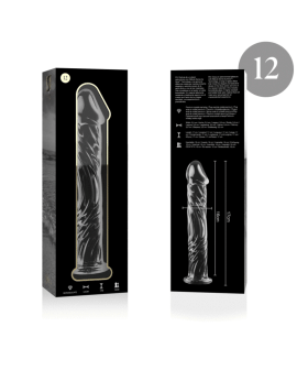 Nebula Series by Ibiza - Modell 12 Dildo Borosilikatglas Klar 17 cm Ø 3,5 cm