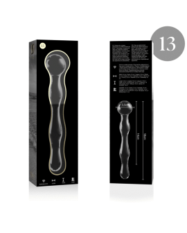 Nebula Series by Ibiza Modell 13 Dildo Borosilikatglas Klar 18 cm - Ø 3,5 cm